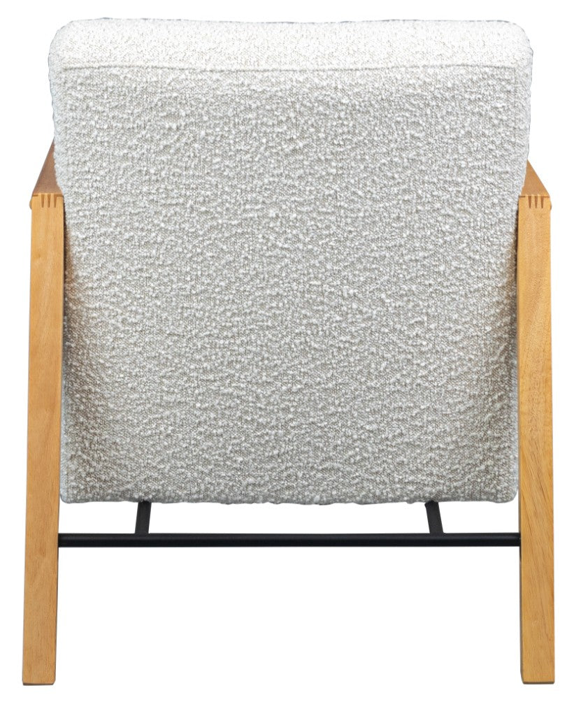 ATTICUS CONTEMPORARY FABRIC ARMCHAIR IN BEIGE