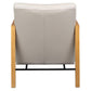 ATTICUS CONTEMPORARY BUFFALO LEATHER ARMCHAIR IN WHEAT - MyChocolateWood