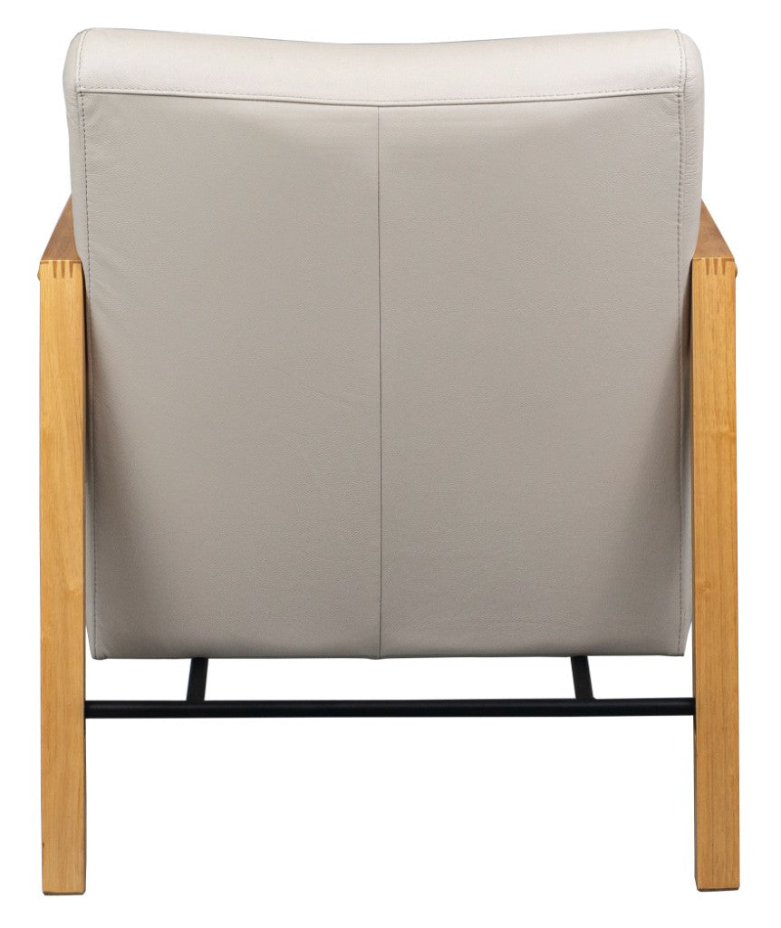 ATTICUS CONTEMPORARY BUFFALO LEATHER ARMCHAIR IN WHEAT