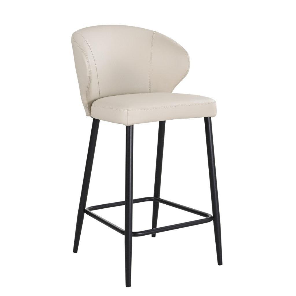 MILANO PU LEATHER BAR STOOL IN WHEAT