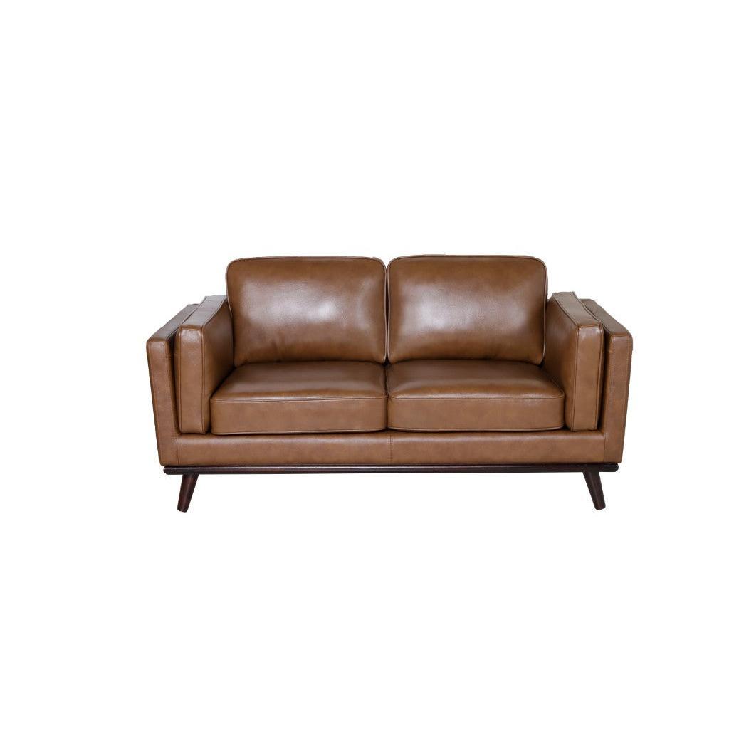 FAYE FULL LEATHER 3-SEATER + 2-SEATER PACKEG DEAL SOFAS/SETTEES/COUCHS IN NATURE SCOTCH