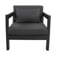 FRITZ OUTDOORS SINGLE SOFA IN CHARCOAL/DARK GREY - MyChocolateWood