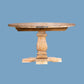 ASTI ROUND PEDESTAL DINING TABLE IN HONEY WASH - MyChocolateWood
