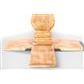 ASTI PEDESTAL STYLE LEG MANGO WOOD LAMP TABLE IN HONEY WASH