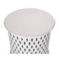 MOSAIC ROUND SIDE TABLE 50X50X50CM-WHITE - MyChocolateWood