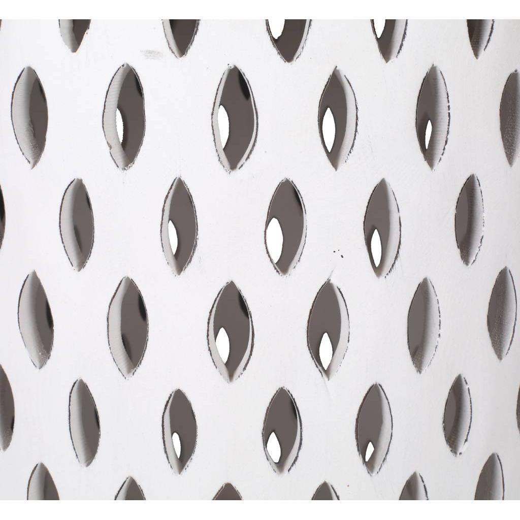 MOSAIC ROUND SIDE TABLE 50X50X50CM-WHITE
