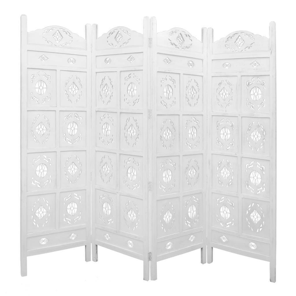 OVAL SCREEN 4 PANELS IN  IN WHITE