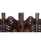 CIRCLE SCREEN 4 PANELS IN BURNT FINISH - MyChocolateWood
