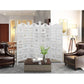 CIRCLE SCREEN 4 PANELS IN  IN WHITE - MyChocolateWood