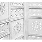 CIRCLE SCREEN 4 PANELS IN  IN WHITE - MyChocolateWood