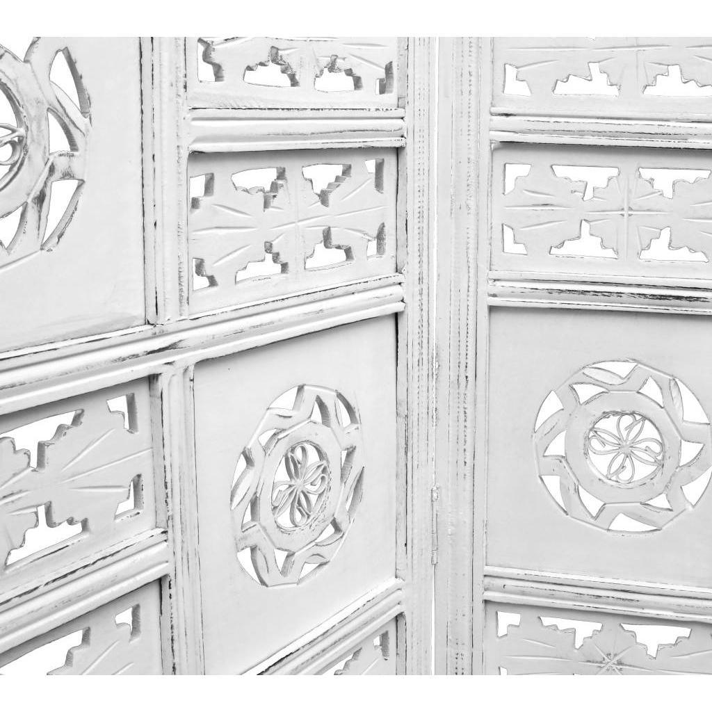 CIRCLE SCREEN 4 PANELS IN  IN WHITE