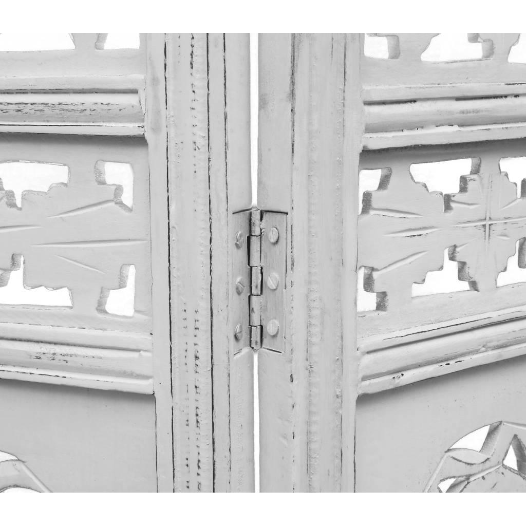 CIRCLE SCREEN 4 PANELS IN  IN WHITE