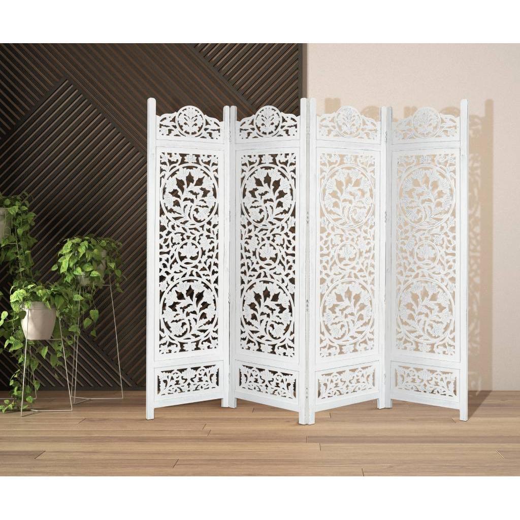 KILLARA SCREEN  200 X 2.4  X 180CM IN ANTIQUE WHITE