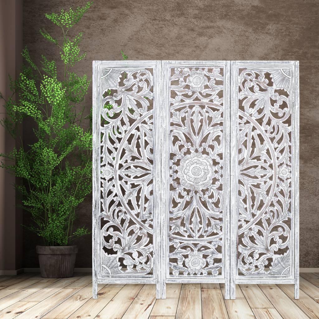LIBORNO SCREEN 150 X 2.4 X 180CM IN ANTIQUE WHITE