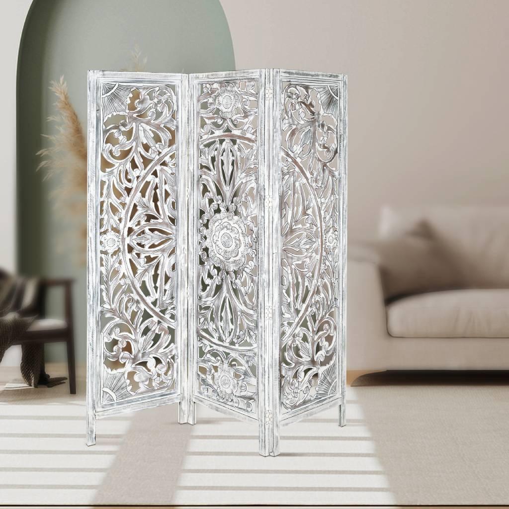 LIBORNO SCREEN 150 X 2.4 X 180CM IN ANTIQUE WHITE