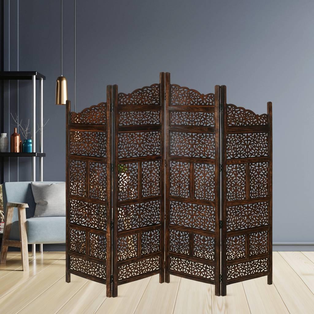 SCREEN ZANETTI 200 X 2.4 X 180CM-BURNT BROWN