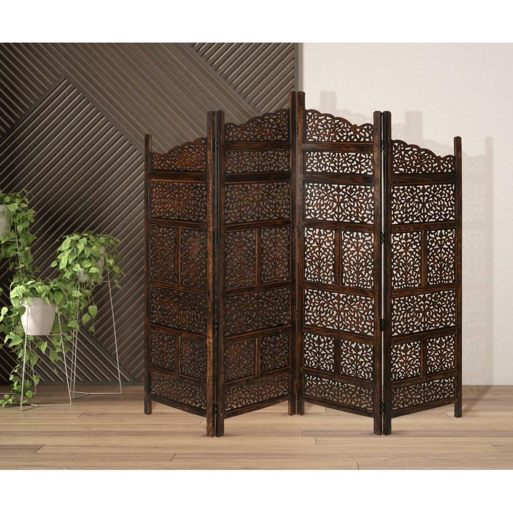 SCREEN ZANETTI 200 X 2.4 X 180CM-BURNT BROWN