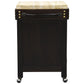 RICARDO SOLID MAHOGANY TIMBER SMALL BUTCHER'S BLOCK KITCHEN ISLAND IN CHOCOLATE - WITH CASTORS - MyChocolateWood
