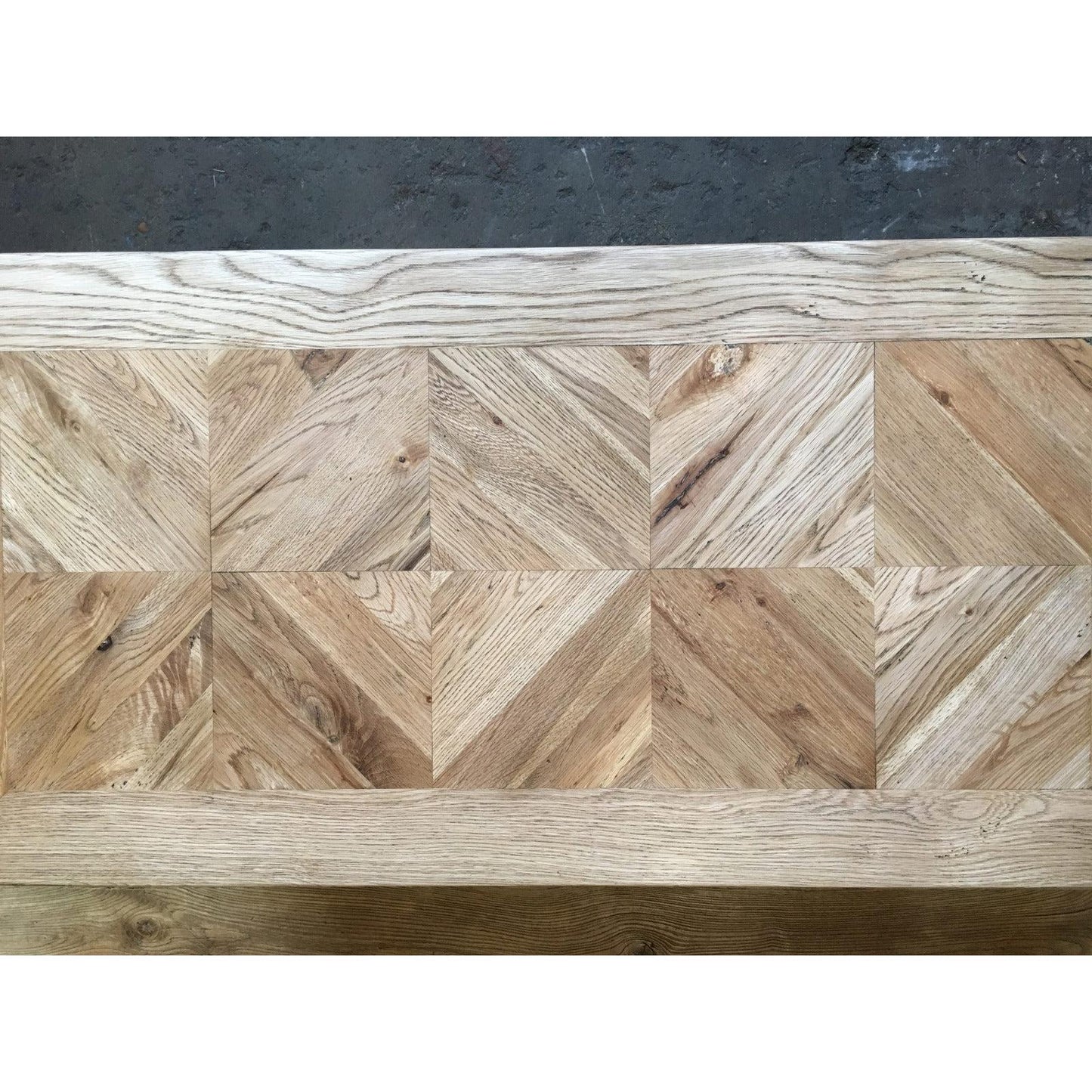 DUTCHY FRENCH PROVINCIAL STYLE 2 DRAWER COFFEE TABLE WITH PARQUETRY PATTERN 140 CMS