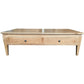 ELLA SOLID OAK 2 DRAWER COFFEE TABLE - MyChocolateWood