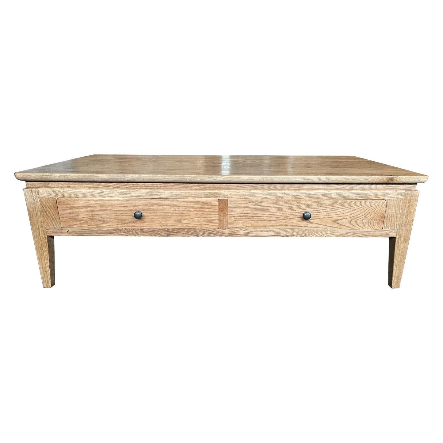 ELLA SOLID OAK 2 DRAWER COFFEE TABLE