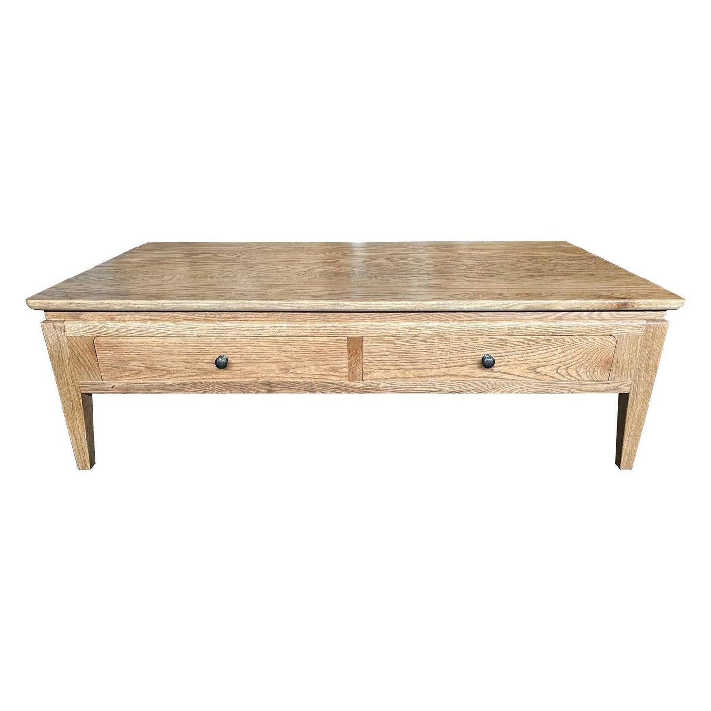 ELLA SOLID OAK 2 DRAWER COFFEE TABLE