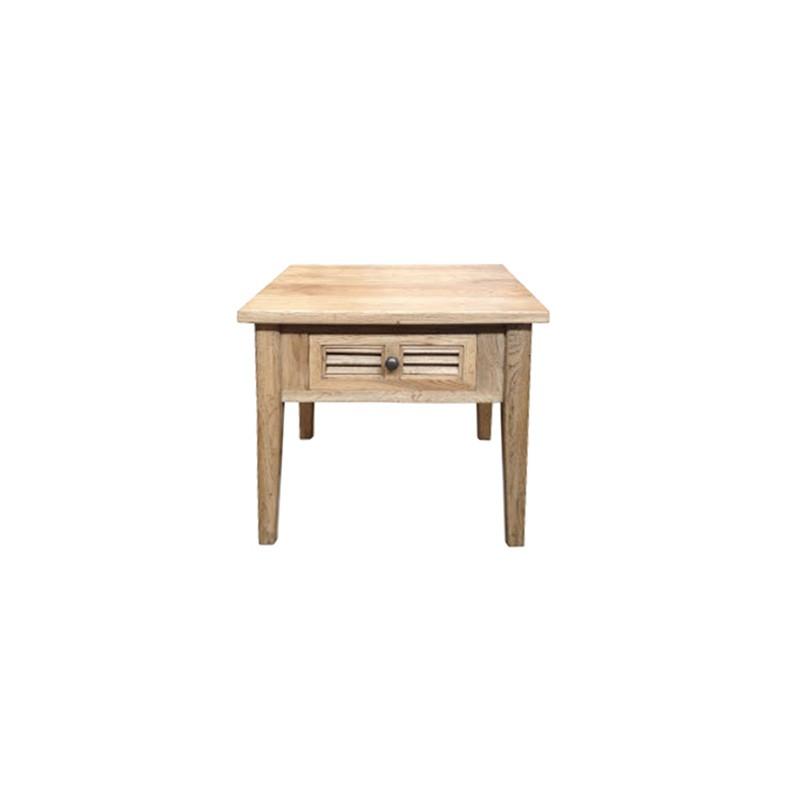 PALM BEACH LAMP TABLE 1 DRAWER LOUVRE STYLE IN SOLID OAK