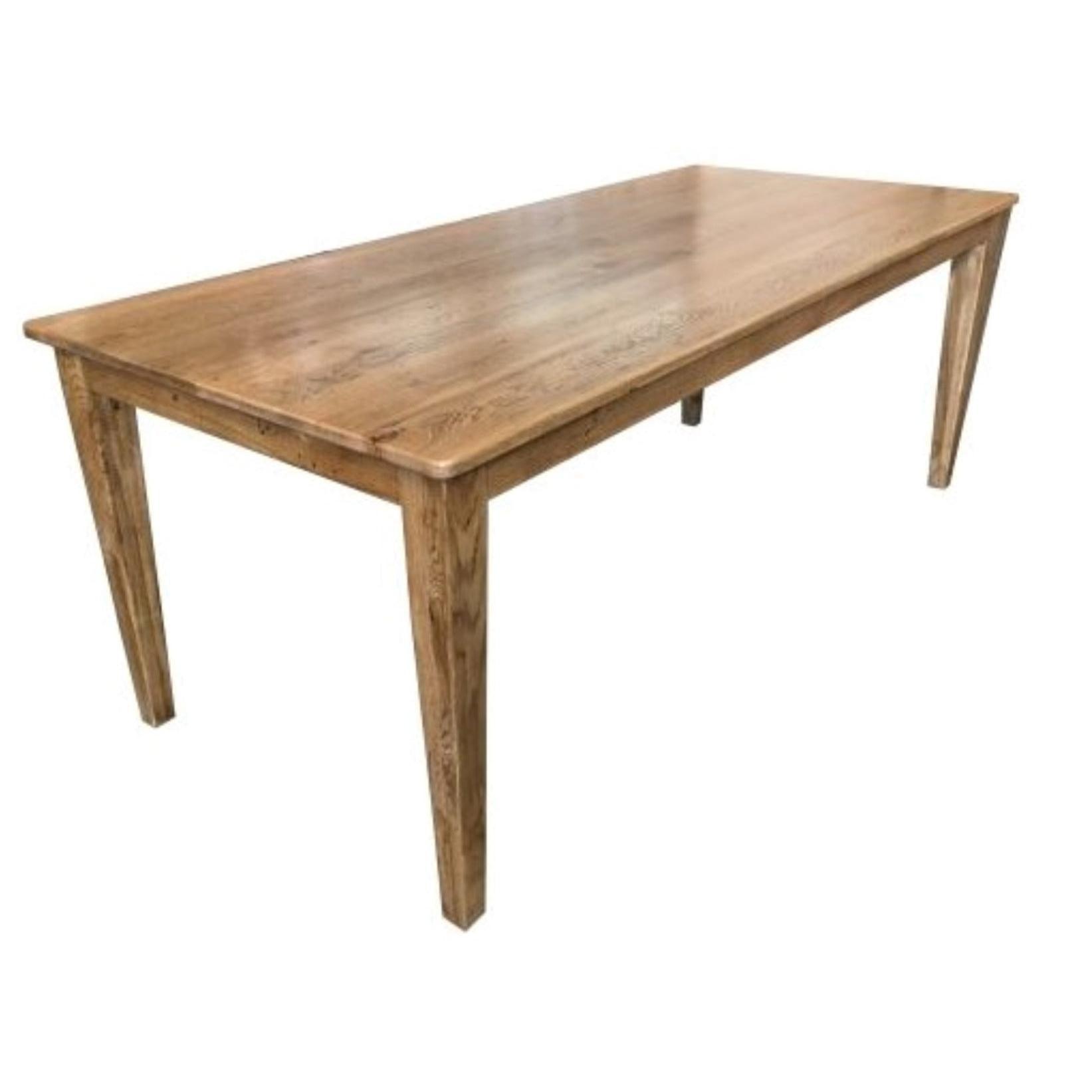 TARA OAK DINING TABLE OAK WOOD TIMBER 240CMS.
