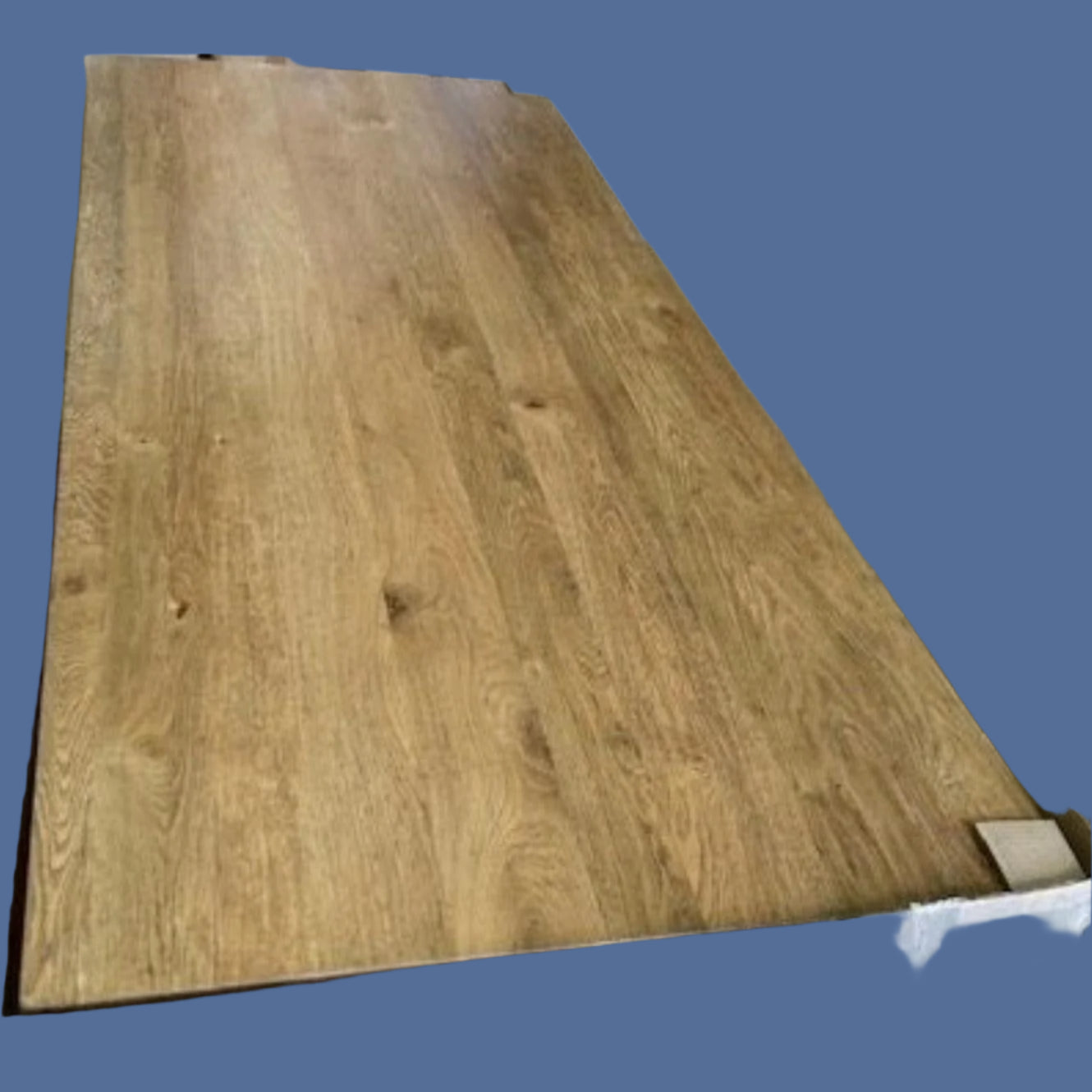 TARA SOLID OAK DINING TABLE - NATURAL TOP/WHITE LEGS -240CM - MyChocolateWood