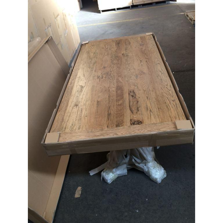 TARA OAK DINING TABLE OAK WOOD TIMBER 200CMS.