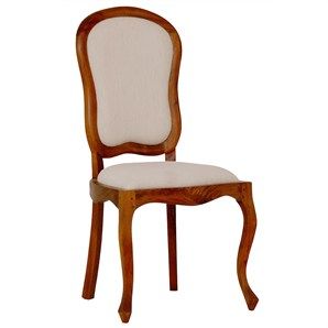 Queen Ann Solid Mahogany Timber Dining Chair - Mahogany