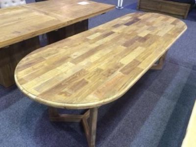 Villy Recycled Elm Dining table "Y" shaped legs