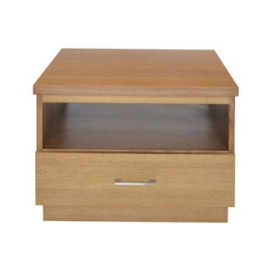 ANYA SOLID VIC ASH 1 DRAWER LAMP TABLE IN WHEAT
