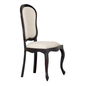 Queen Ann Solid Mahogany Timber Dining Chair - Chocolate