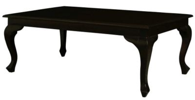 STEWART QUEEN ANN STYLE SOLID MAHOGANY 120CM COFFEE TABLE IN CHOCOLATE