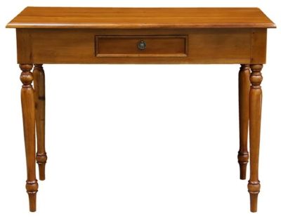 EMERY SOLID MAHOGNAY TIMBER HALL TABLE 100CM - LIGHT PECAN