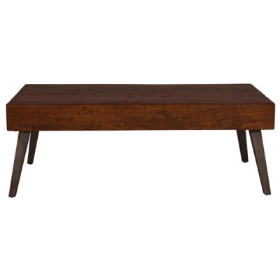 COLOGNE 120CM COFFEE TABLE WITH 2 SIDE DRAWERS IN MEDIUM BROWN
