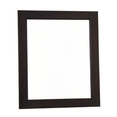 BRENTFORD 120CM SOLID MAHOGANY TIMBER FRAME MIRROR IN CHOCOLATE