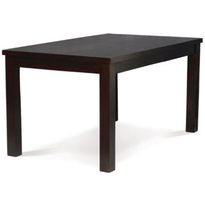 FULTON SOLID MAHOGANY DINING TABLE 100CM SQUARE IN CHOCOLATE