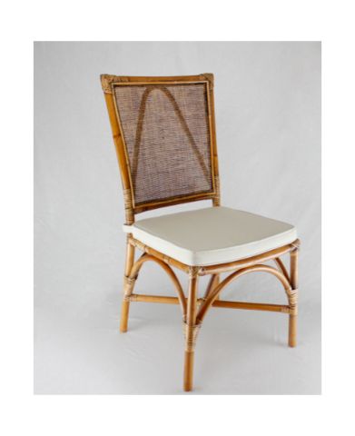 CHELSEA DINING CHAIR RATTAN ANTIQUE BROWN 51 X 61 X100