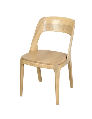 JEMMA SOLID OAK DINING CHAIRS IN NATURAL SET OF 2