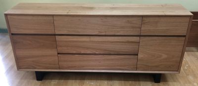 AUSTRALIAN CUSTOM-MADE MONACO SIDEBOARD WITH A FILING CABINET (5 DRAWERS + 1 FILING CABINET + 1 DOOR) 