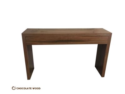 MANHATTAN CUSTOM MADE TO ORDER SOLID BLACKWOOD 2 DRAWERS CONSOLE TABLE