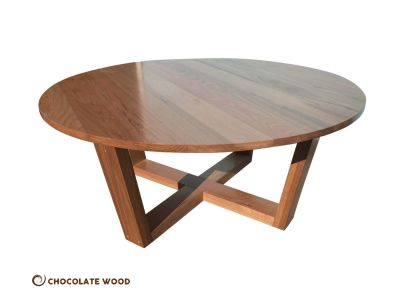 CUSTOM MADE   Narraben Australian Made Solid Tassie Oak Round Table 180cm