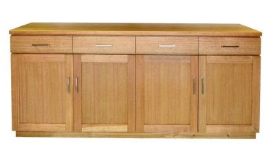 ANYA SOLID VIC ASH 4 DOORS & 4 DRAWERS BUFFET 180CM IN WHEAT