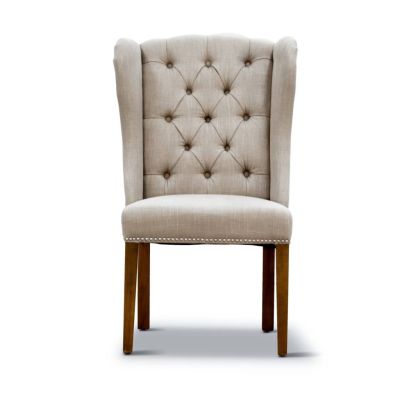 ROYALE LINEN DINING CHAIR-BEIGE