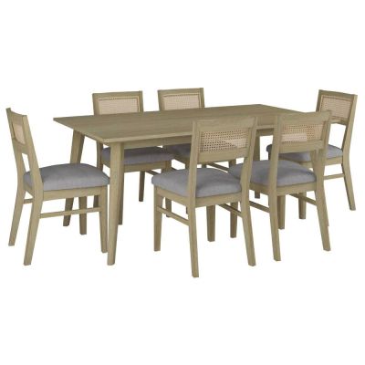 MOLLET 180CM DINING 7 PIECE DINING SETTING 