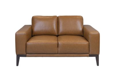 BENOA COWHIDE LEATHER 2-SEATER SOFA/SETTEE/COUCH IN TAN