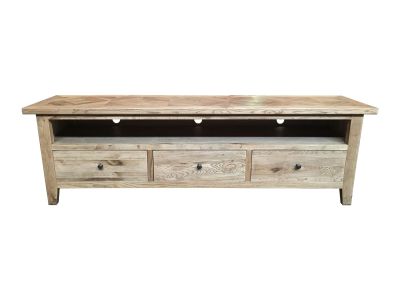 DUTCHY FRENCH PROVINCIAL STYLE TV/ENTERTAINMENT UNIT 3 DRAWERS WITH PARQUETRY PATTERN 180 CMS